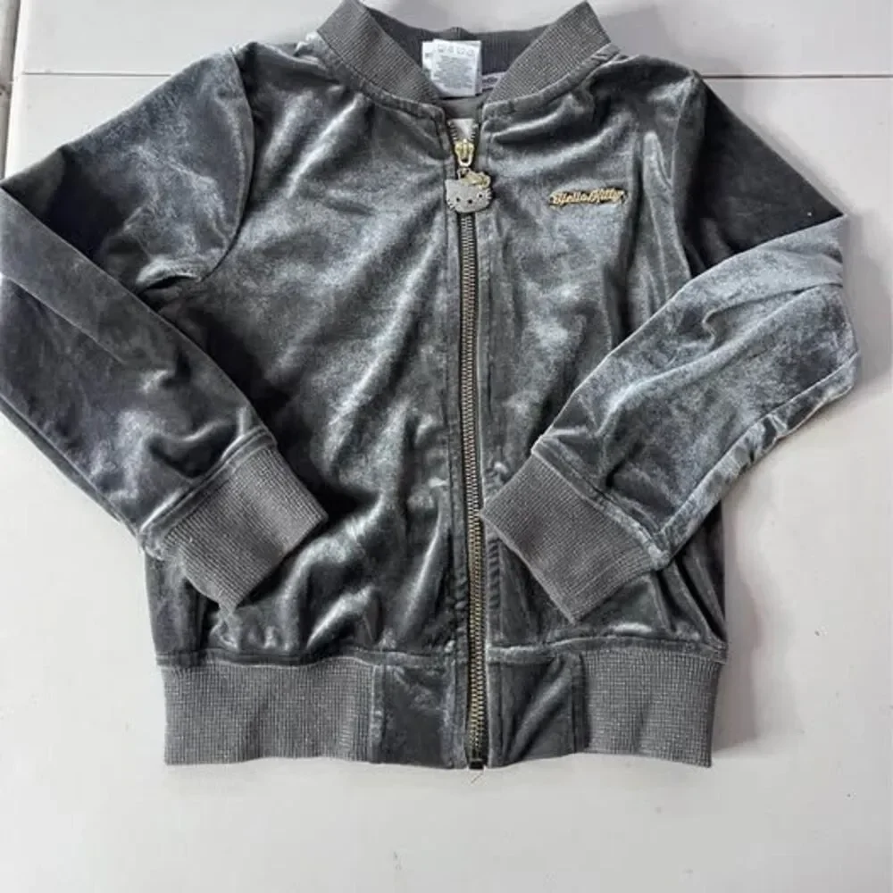 Hello Kitty Velour Bomber Jacket size 5 girls